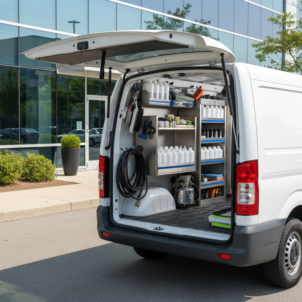 Mobile Detailing Ausstattung im Transporter